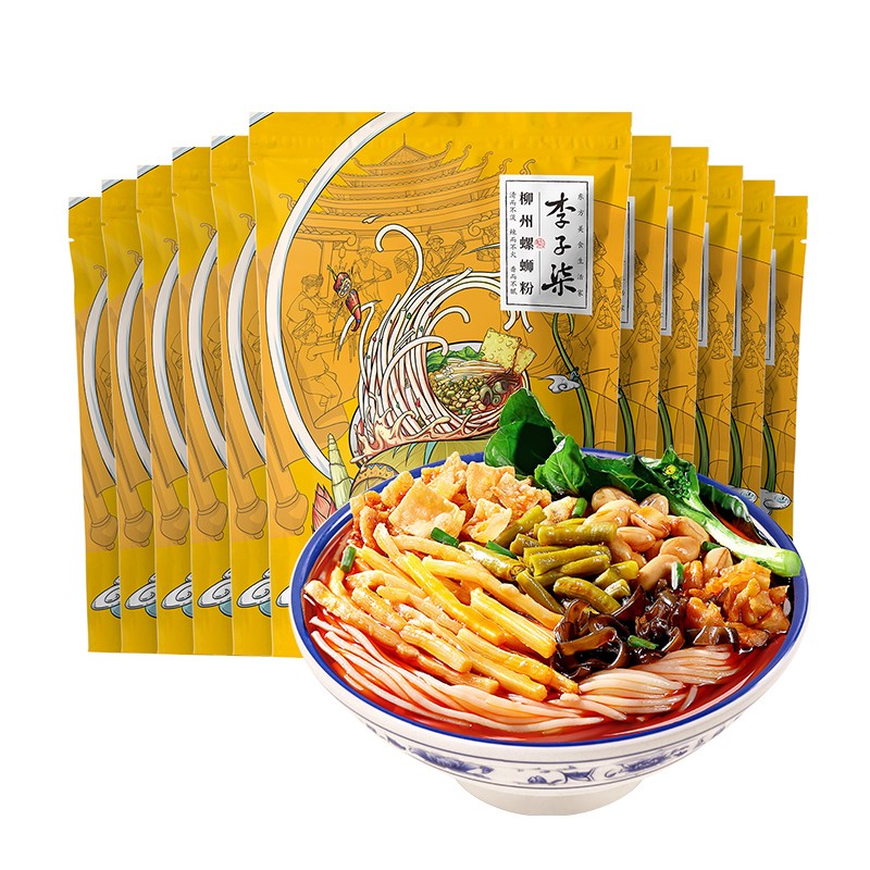 李子柒螺蛳粉 广西柳州特产 方便米粉水煮食粉丝米线335g*11袋 方便食品