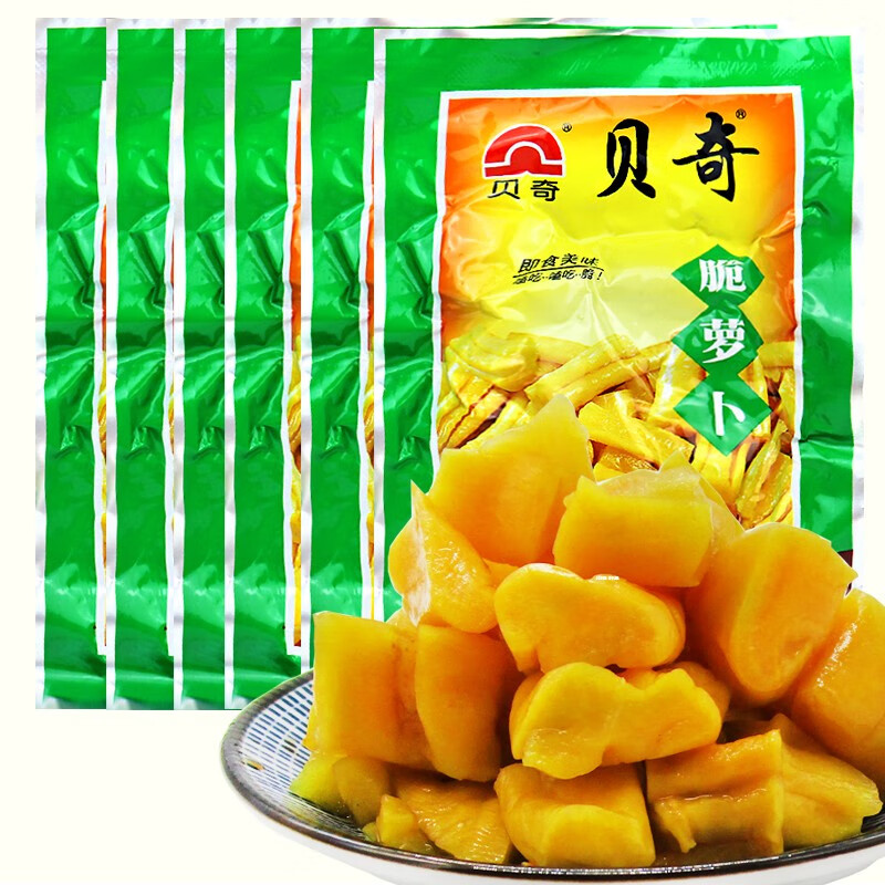 贝奇 脆萝卜90g原味萝卜干脆甜爽口 15袋萝卜干佐餐咸菜下饭菜