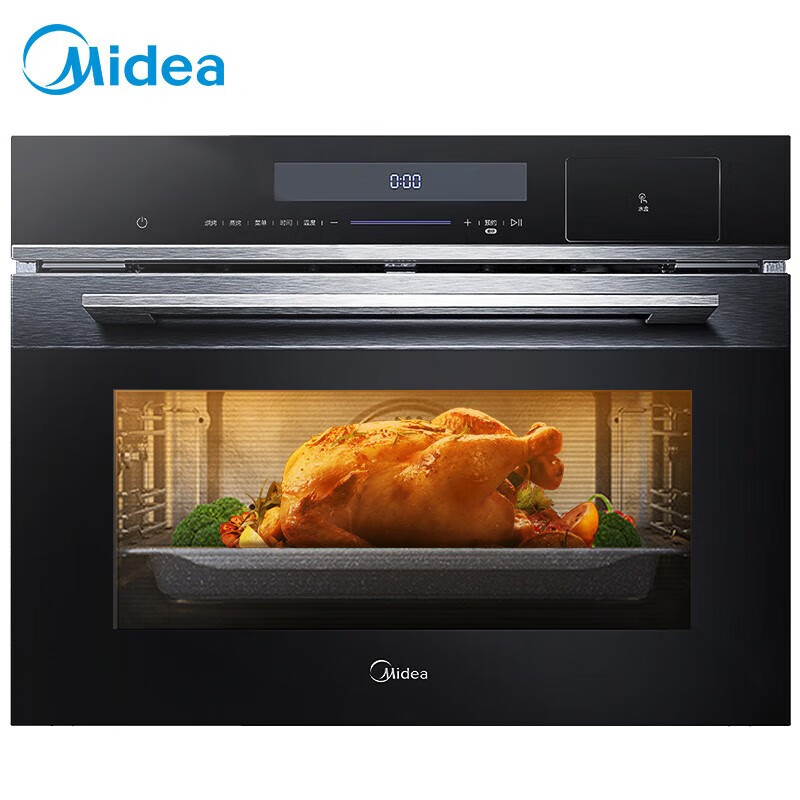 美的嵌入式电蒸箱电烤箱 家用大容量蒸烤一体机 50L搪瓷内胆蒸烤箱 APP智能操控TQN50EQL-TS