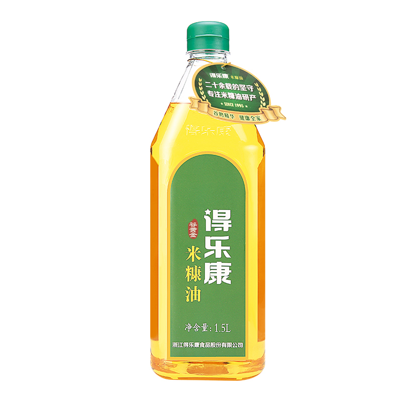 得乐康谷黄金稻米油1.5L 可生食食用油米糠油