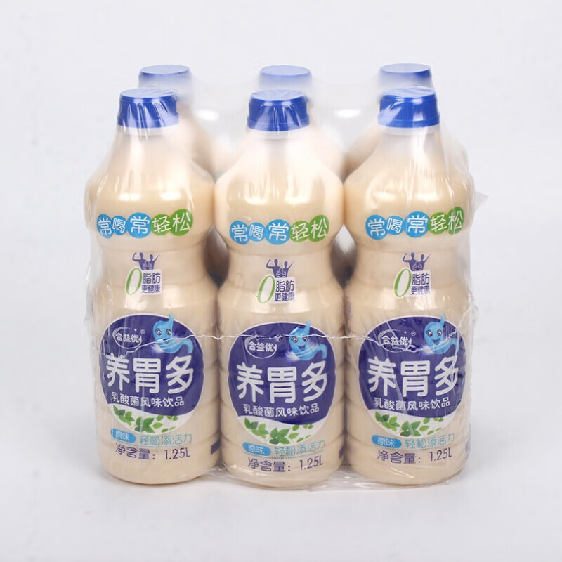 25ml*6瓶牛奶饮料乳酸菌整箱原味牛奶风味饮品 1.25l*6 原味