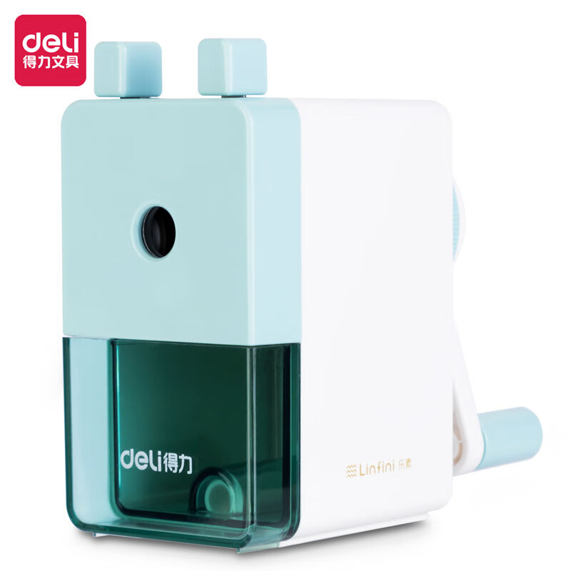 得力卷笔刀削笔机果缤纷削笔机手摇小学生削笔器卷笔刀转笔刀卡通可爱