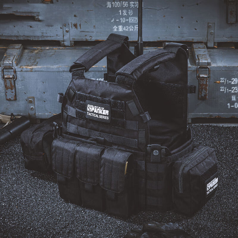 花乐集战术背心防弹衣马甲轻量化多功能户外装备真人cs小队帆布三级甲