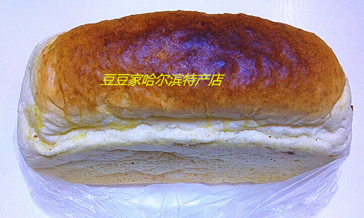 鲜有志哈尔滨特产华梅西餐厅大槽子面包老式切片排队美食