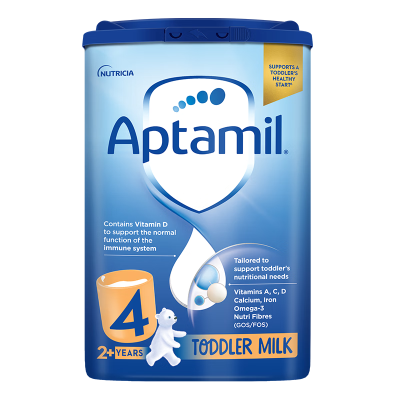 爱尔兰原装进口 爱他美（Aptamil）英国HMO儿童配方奶粉4段（24-36个月）易乐罐800g