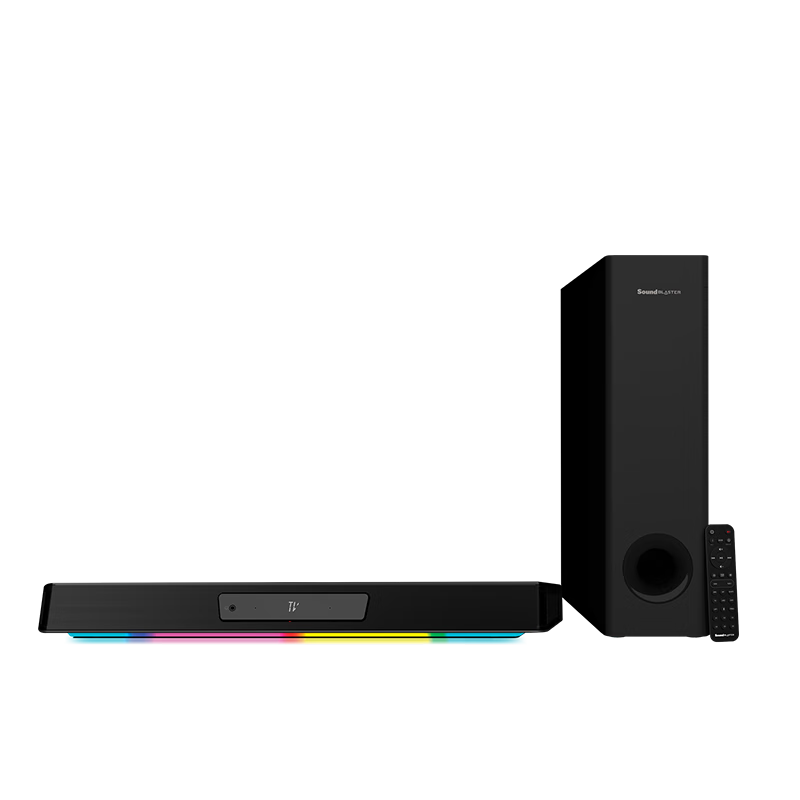 CREATIVE 创新 Katana V2X 声晰飞技术杜比音效家庭影院式回音壁蓝牙光纤音响低音炮