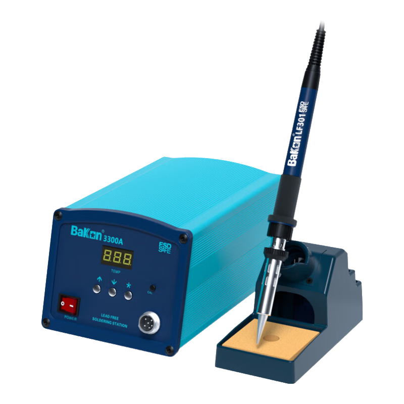 bakon白光電烙鐵焊臺(tái)智能BK3300A無鉛可調(diào)溫高頻恒溫150W大功率電烙鐵 BK3300（200W）