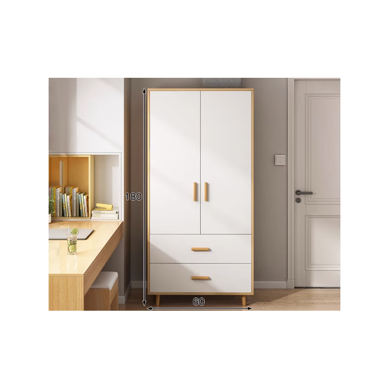 舒所三开门衣柜 大衣柜家用卧室出租房用小户型柜子简约现代经济型三