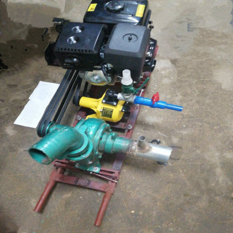 抽沙机自吸泵小型家用汽柴机抽沙泵河底抽砂泵3/4寸27p 单杠18马力汽