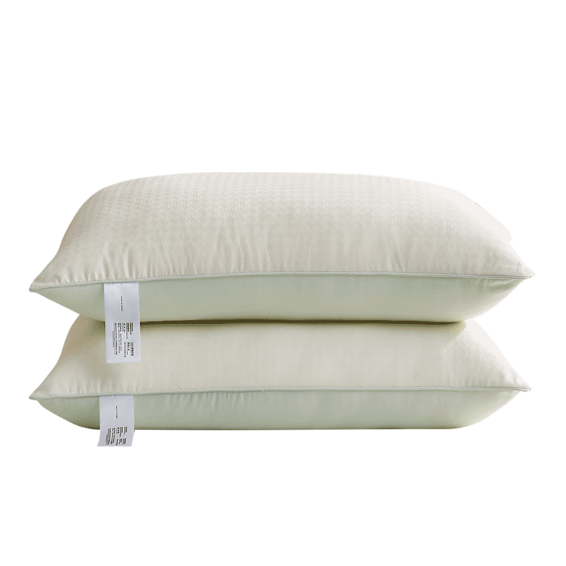 名创优品（MINISO）抑枕头枕芯星级酒店羽丝绒安睡纤维软枕芯45*70cm对装2只