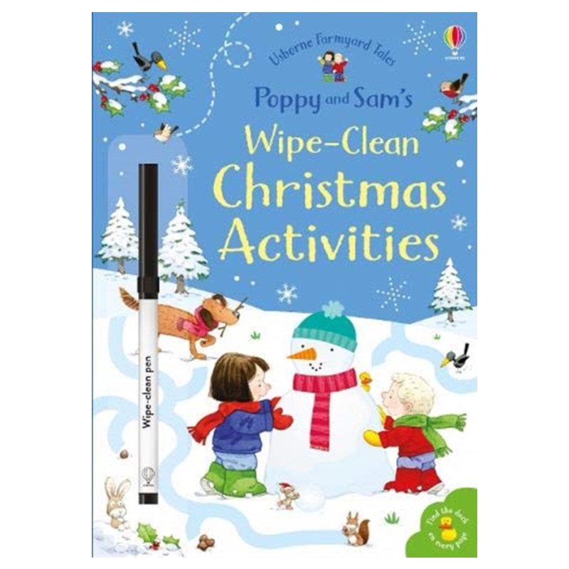 【中图英文】 poppy & sams wipe clean christmas activi 波比