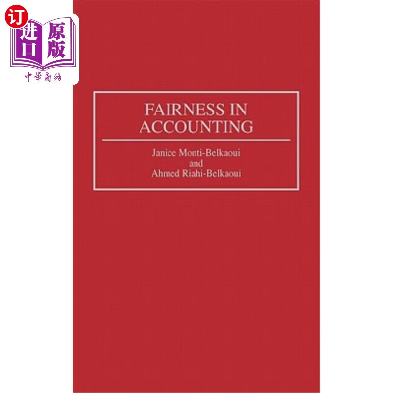 海外直订fairness in accounting 公平的会计