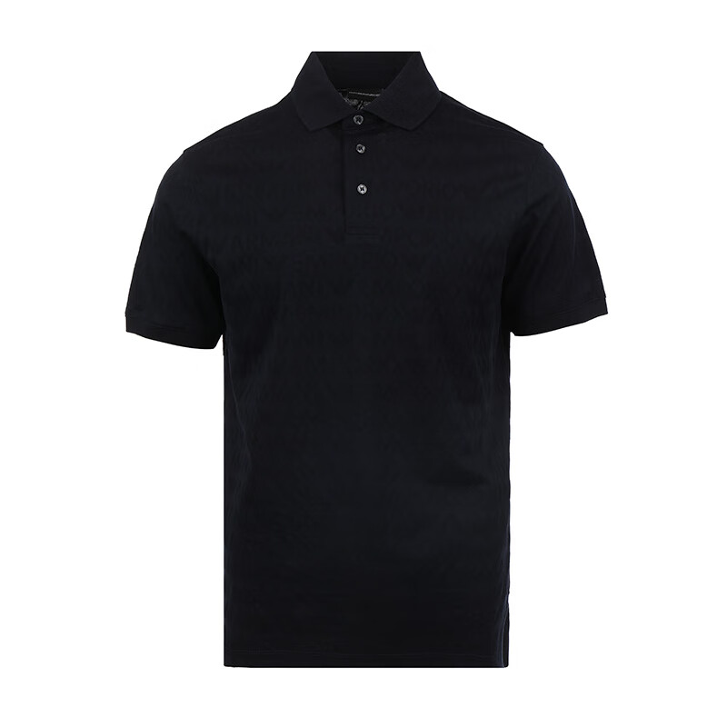 安普里奥·阿玛尼（Emporio Armani）纯色简约商务休闲宽松男士短袖T恤Polo衫3D1FM81JORZ 深蓝 L