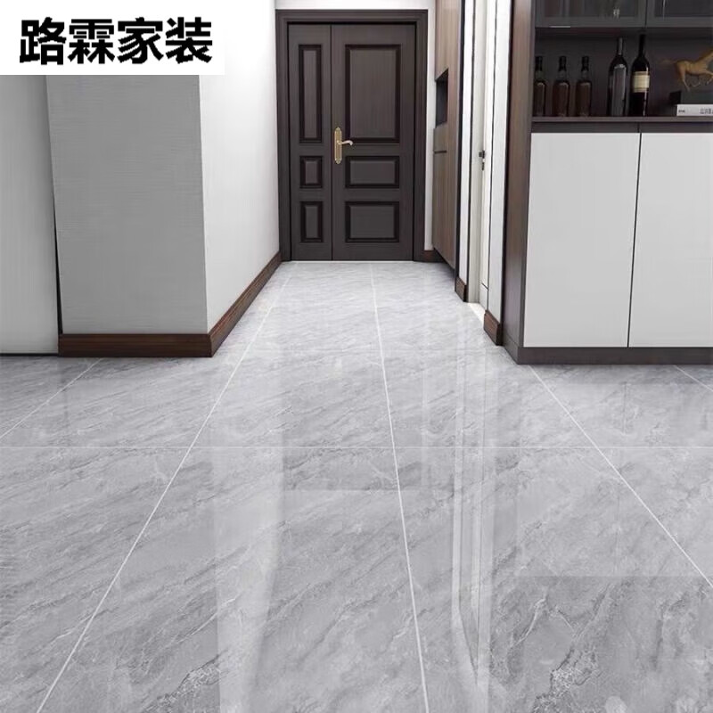 丹斯提尼新款灰色地砖墙砖瓷砖600x1200客厅连纹通体大理石大板地板砖