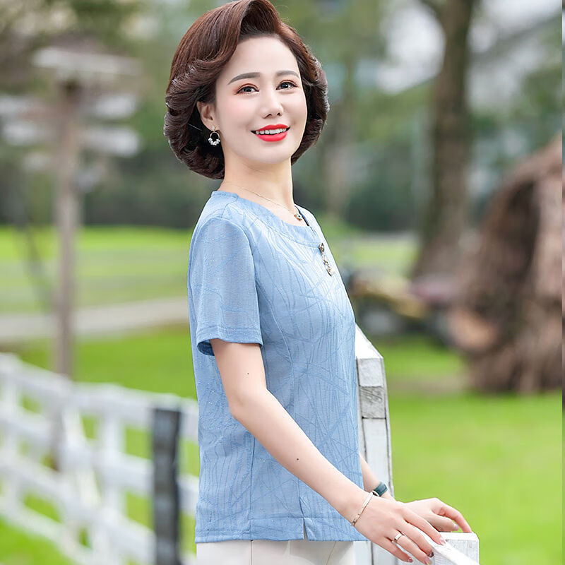 系句 seencho母亲节礼物送妈妈实用高档50岁中老年女装夏天衣服裙裤