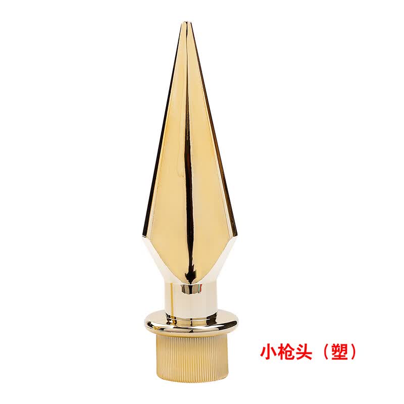 星期树礼堂旗枪头铝合金大会背景礼堂旗枪头会议背景装饰金色红旗杆枪