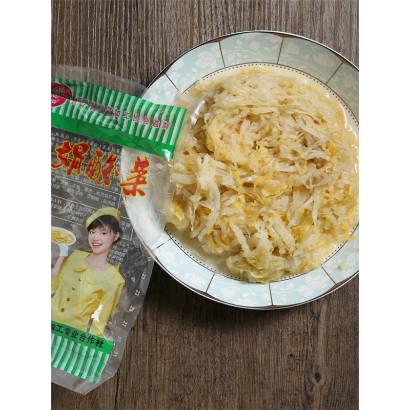 正宗东北小娟酸菜丝农家大缸腌制酸白菜饭店500克整箱20袋
