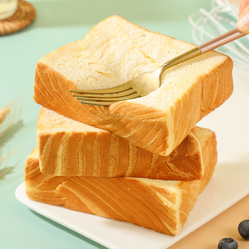 凯利来水牛奶厚切吐司640g面包整箱蛋糕手撕面包健康营养早餐零食 