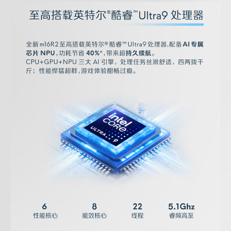 外星人（Alienware）国家补贴 m16 R2 16英寸游戏本英特尔酷睿Ultra9 RTX4060 240Hz AI笔记本电脑4961QB适配deepseek