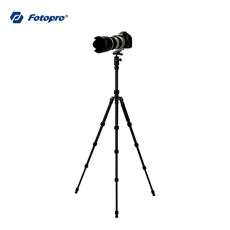 富图宝（Fotopro）E-4C+42Q 碳纤维相机摄影三脚架云台 反折/倒置/独脚/高1445MM/自重0.98KG/承重8KG