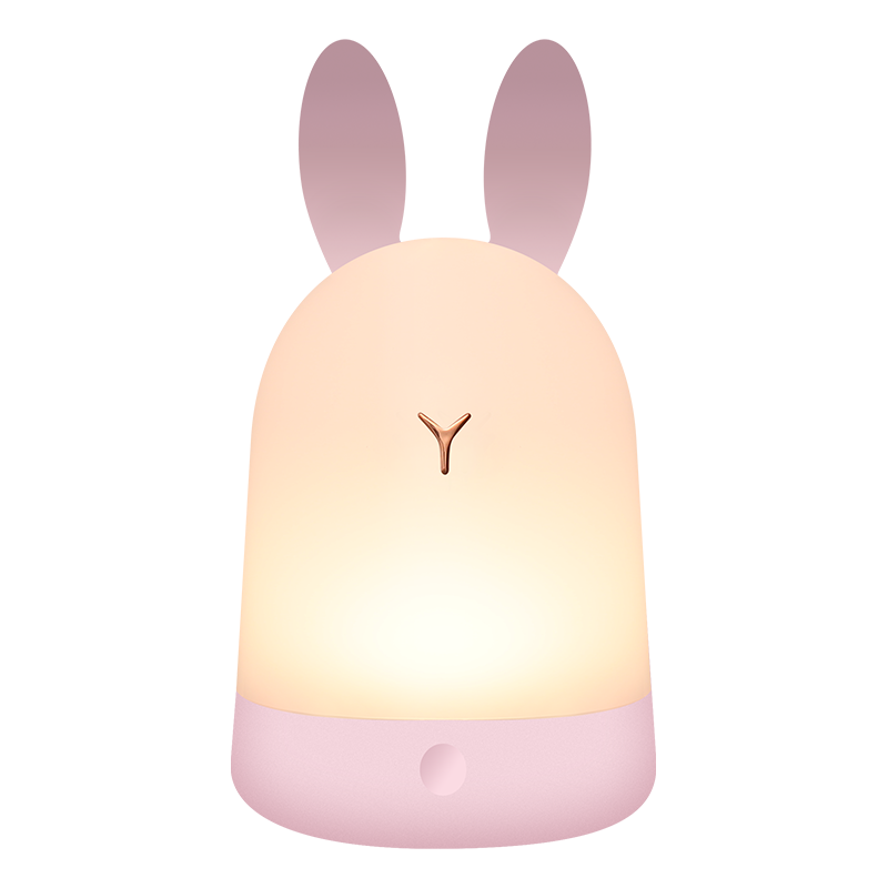 雷士照明(NVC)LED小夜灯卧室床灯情人节礼物充电式迷你宝宝婴儿喂奶灯母婴灯起夜灯 荐!兔耳款-远程遥控-10档调光-定时功能-长续航
