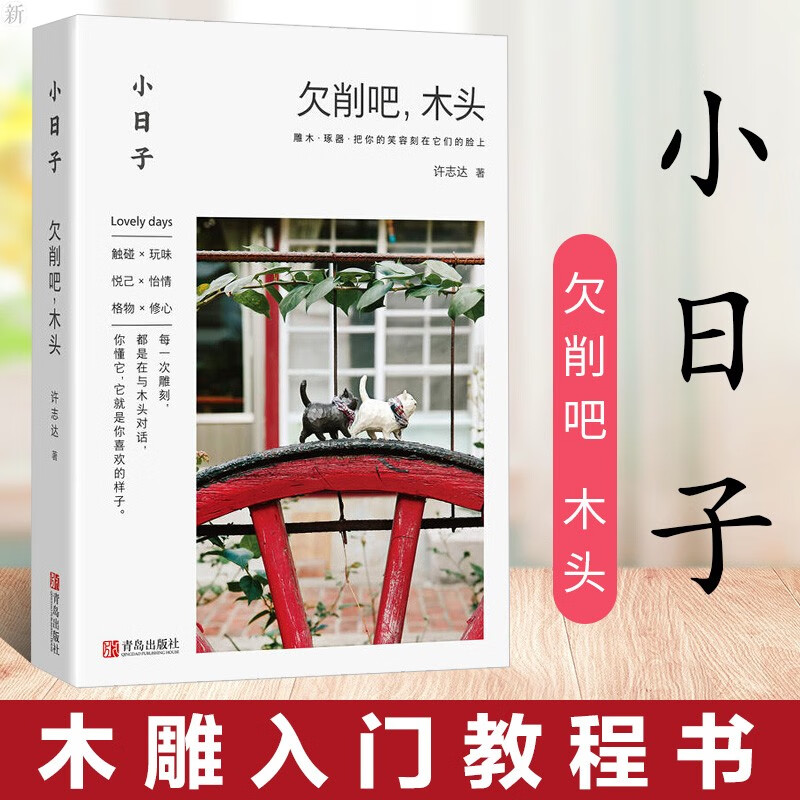 小日子 欠削吧 木头 木雕入门教程书 木工雕刻初学者入门指南 木雕技法大全