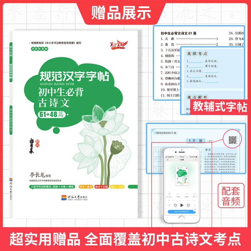 大语文初中专项练习手册 初中生语文手册全套 全套六本