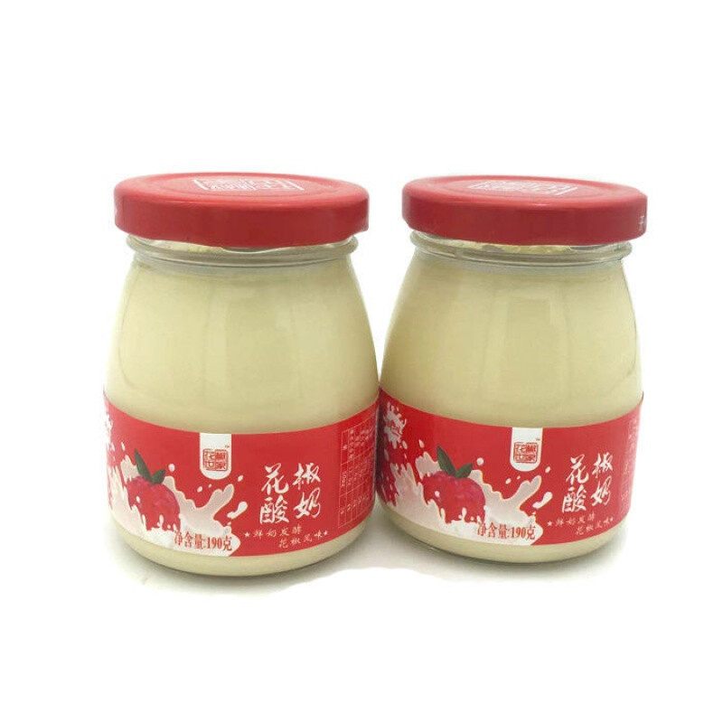 5折 花椒酸奶 2瓶 韩城花椒酸奶 玻璃瓶装 新鲜牛奶发酵老酸奶 2瓶