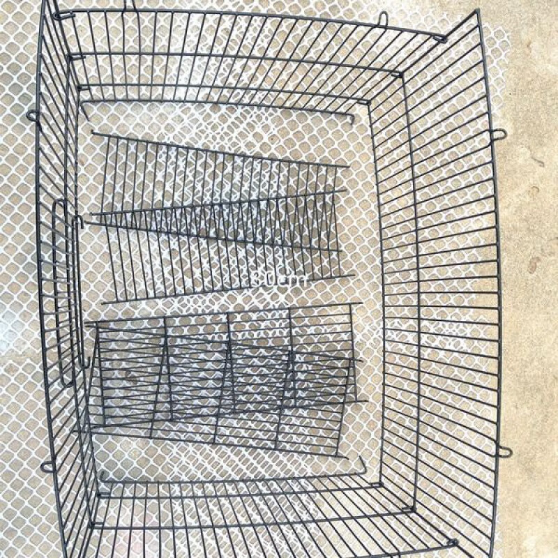 oein松鼠笼子加高层鸟笼多门加高架 普通加高30厘米黑色