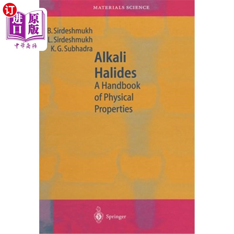 【中商海外直订】alkali halides: a handbook of physical