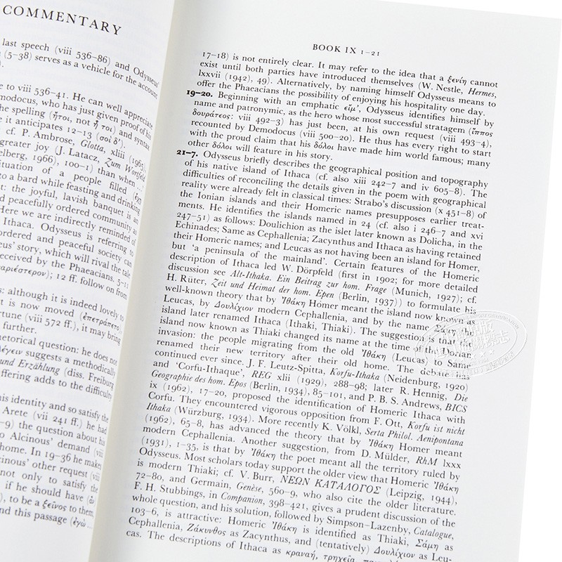 A Commentary On Homer S Odyssey 英文原版a Heubeck 虎窝购