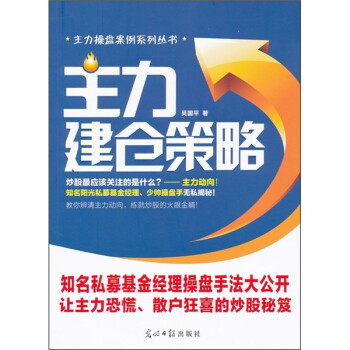 主力建仓策略 吴国平【正版】