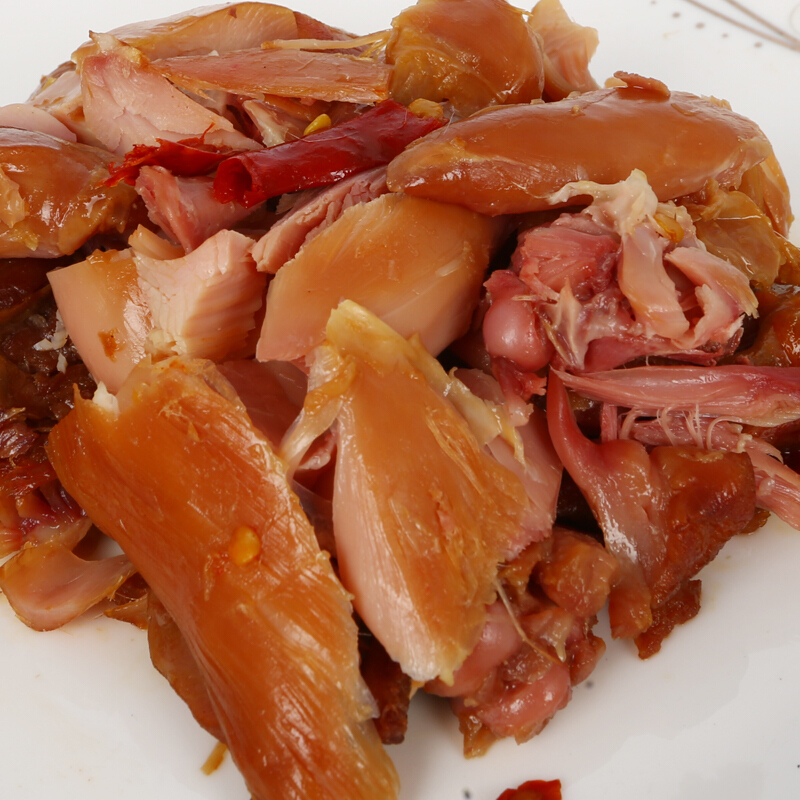 虎钢馋扬州特产香辣兔腿麻辣兔肉零食手撕兔熏兔冷吃兔腿熟食私房菜