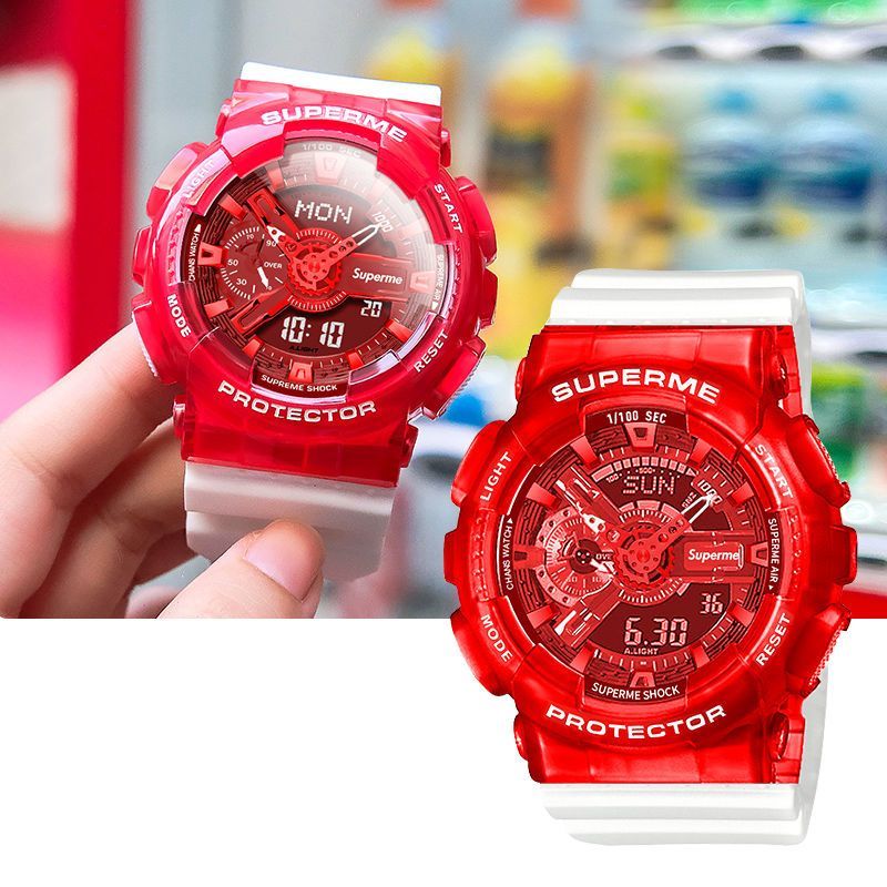 纯灿【开学季】supreme手表superme电子手表女款时尚ins风独角兽潮流