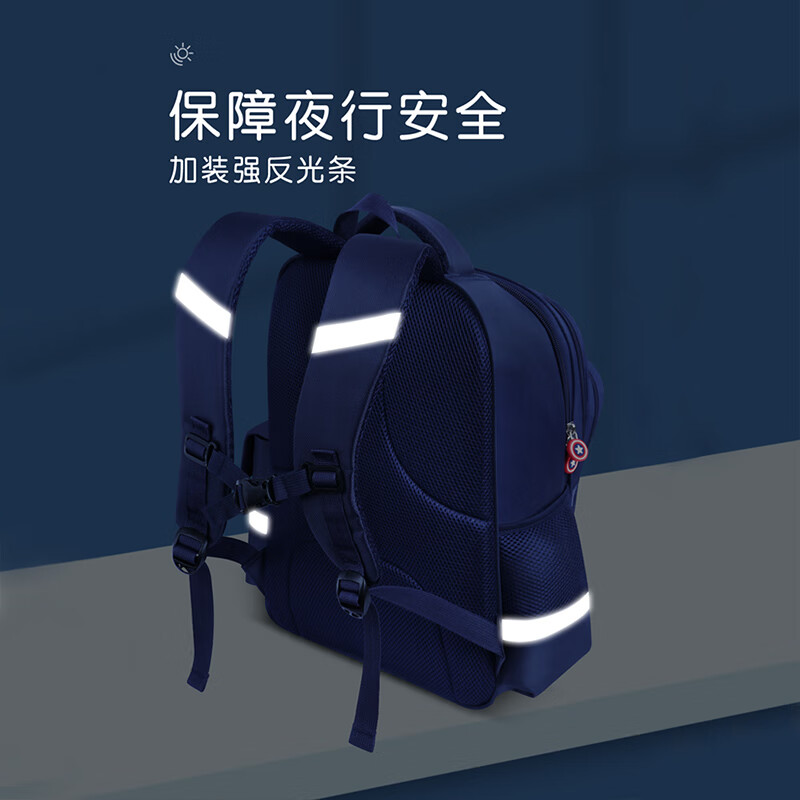 醇龙（CHUNLONG） 书包小学生男女生一二三四五六年级双肩包减负双肩格定制印logo 宝蓝小号6387（无礼品）