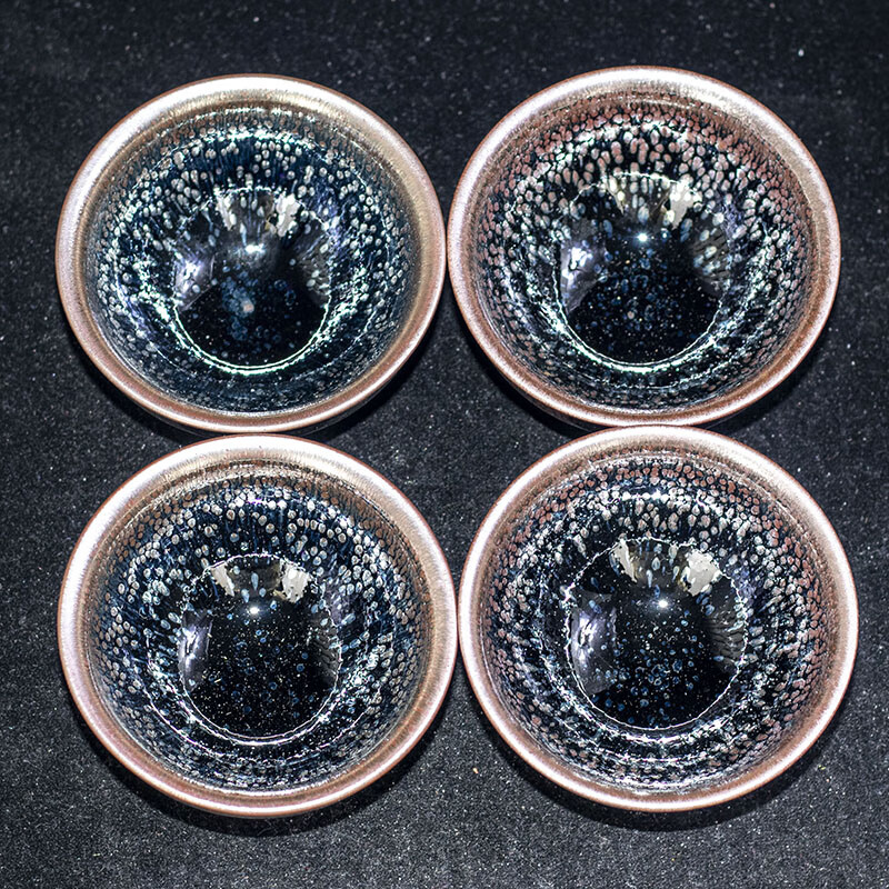 【油滴套组】非遗传承人 陆承贵 建阳建盏客人杯 b11