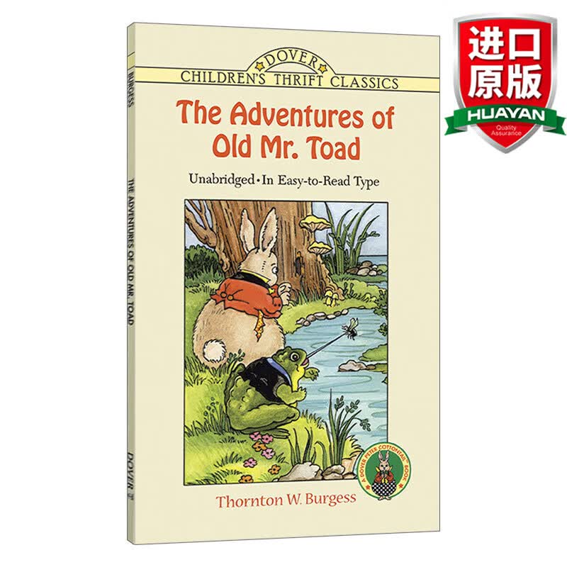 The Adventures of Old Mr.Toad 英文原版 桑顿 伯吉斯动物故事书 老蟾蜍先生历险记 英文版 进口英语原版书籍高性价比高么？