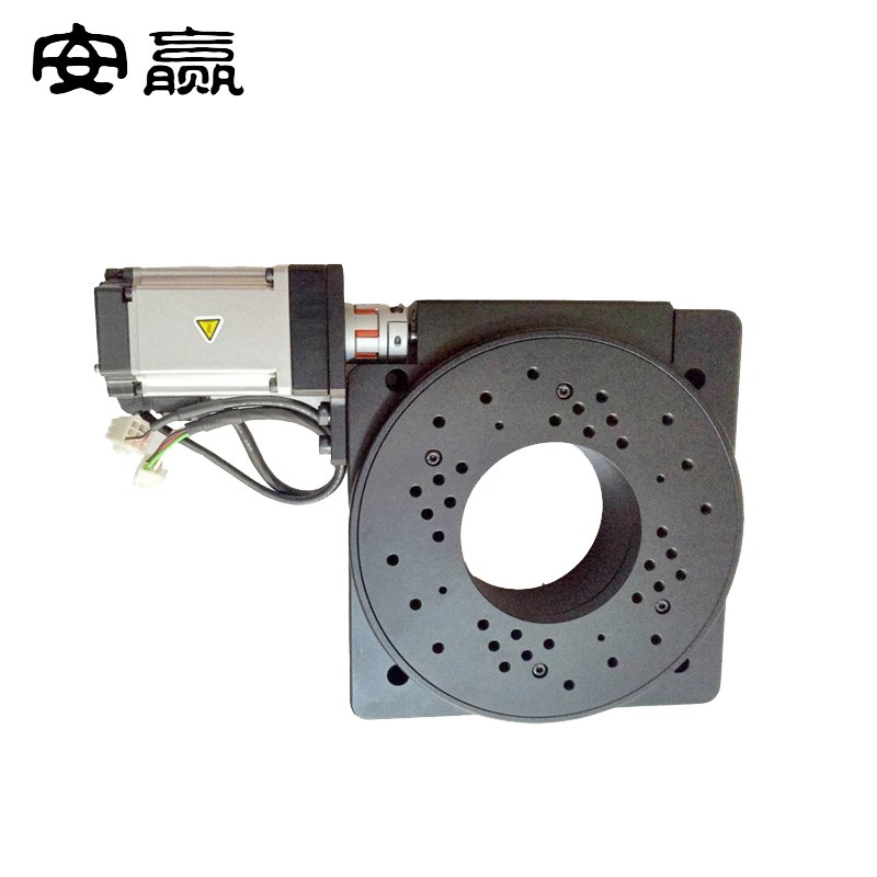 安赢高速电动旋转台 中空分度盘200°/s 400w伺服加驱动mts-hx200 mts