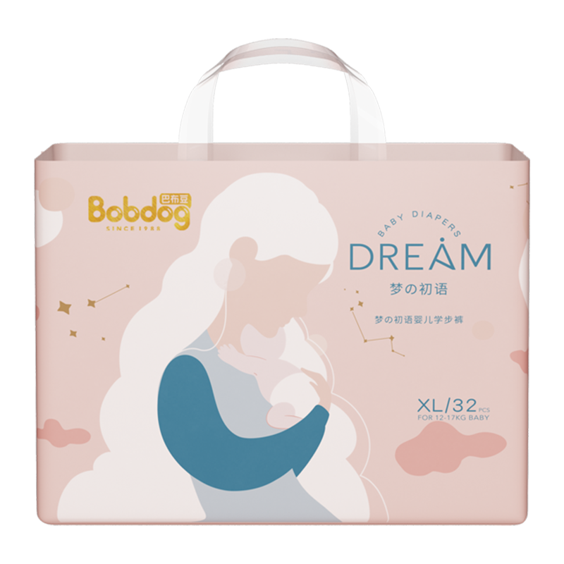 BOBDOG梦初语婴儿学步裤拉拉裤XL码价格走势与用户口碑评测