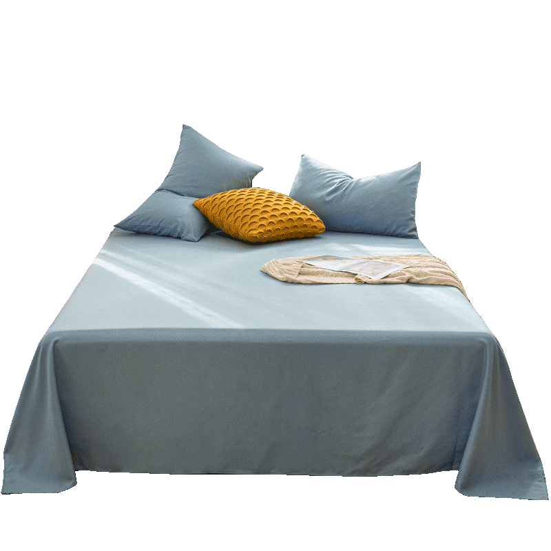 南极人NanJiren 一片式床单单件 1.5/1.8米床 学生宿舍单双人床罩 床上用品床垫保护罩 浅天蓝230*250cm