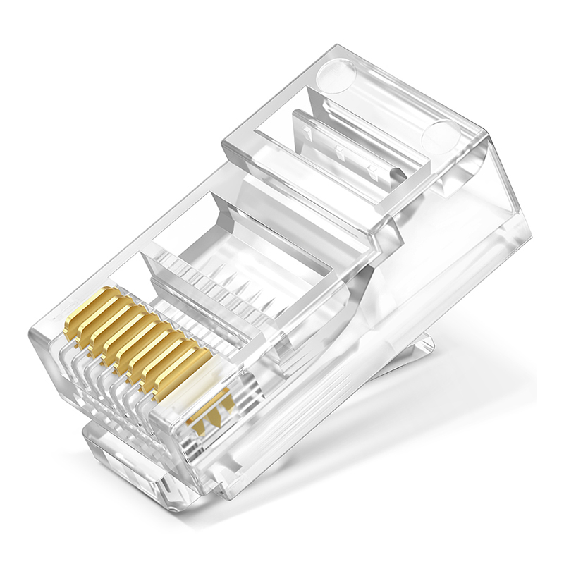 tp-link tl-eh5e-100超五类网络水晶头100个盒装rj45网线连接头三叉铜