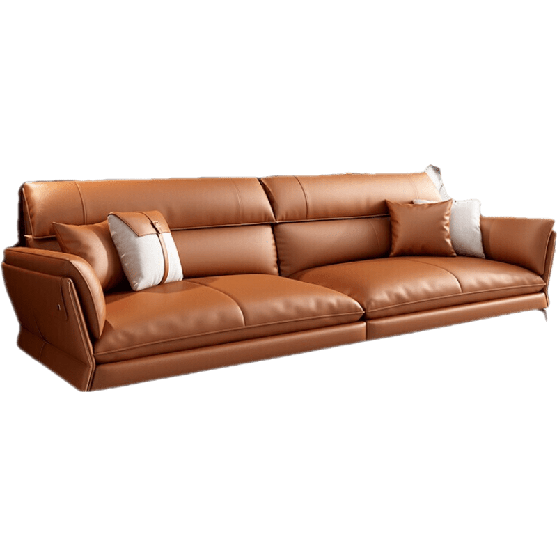 伊琦美 沙发 意式真皮沙发客厅简约现代贵妃转角沙发美式轻奢小户型沙发北欧家具沙发别墅 三人 国产牛皮+实木框架+进口恒温海绵【质保10年】