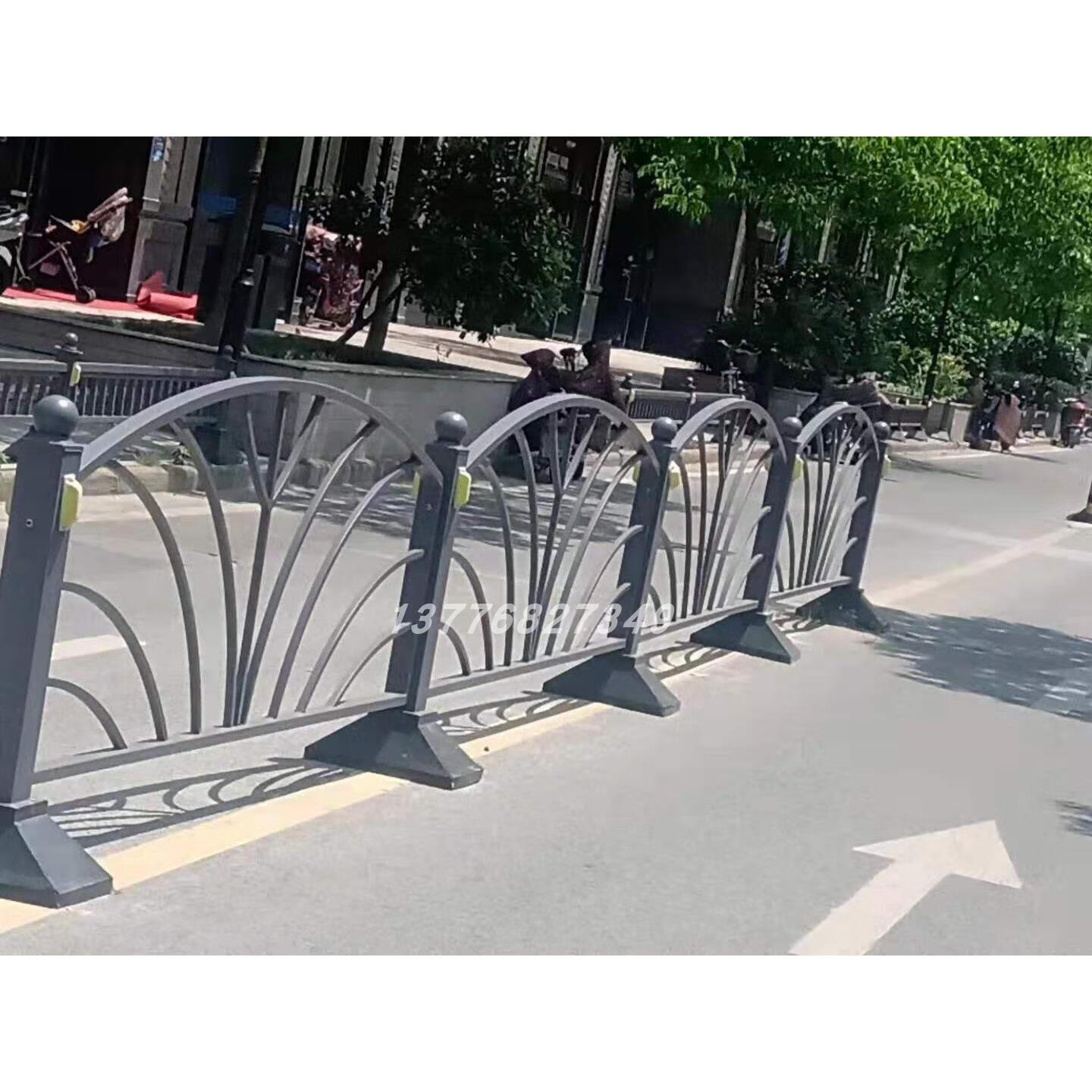 昆山款花式拱形道路隔离护栏苏州市政道路栏杆马路