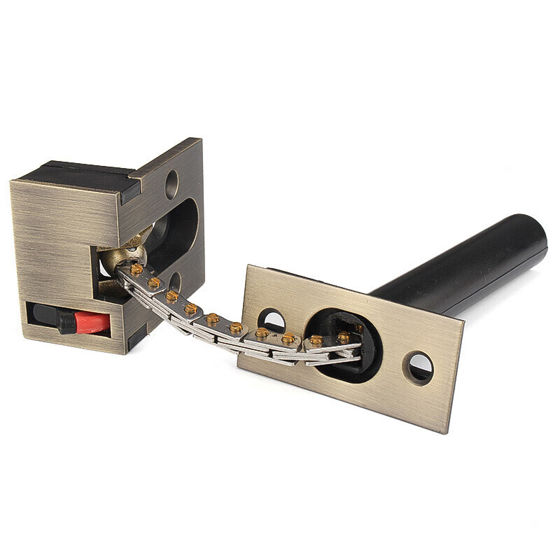 度佳行酒店门暗藏防盗链隐藏式安全链宾馆门隐形防盗扣门栓暗装保险门