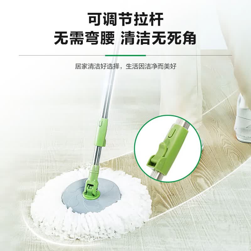 3M【快速清洁】T1旋转拖把 家用免手洗瓷砖木地板拖把手压省力cbg T1旋转拖把