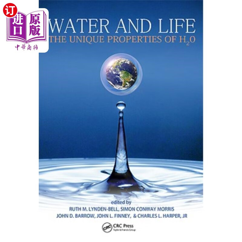 订医药图书water and life: the unique properties of h2o 水与生命