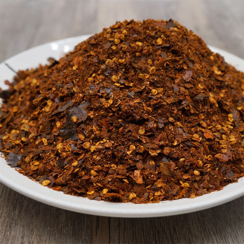 貴州特產(chǎn)胡辣椒面正宗柴火手工糊辣椒粉500g特辣香手搓煳海椒蘸水 中辣1斤