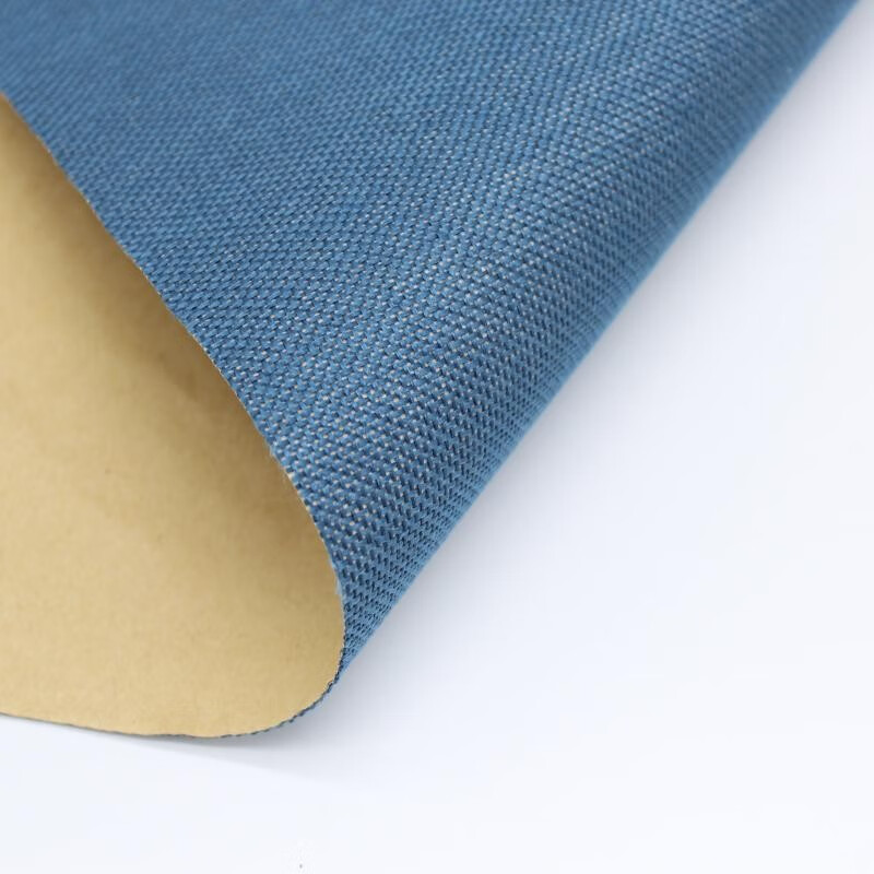 菁蔻华 自粘背胶亚麻布背景墙布不干胶棉麻布幼儿园油画手工装饰布料