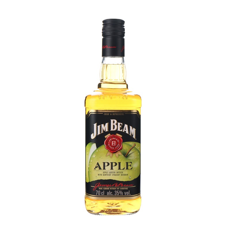 金宾（Jim Beam）洋酒 力娇酒 苹果味 700ML 情人节送礼主图1