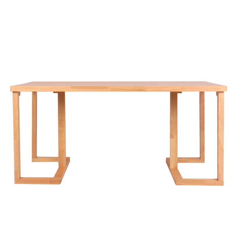 中式画案茶桌椅实木书法桌简约办公桌写字台原木 中式回型桌(原木色)